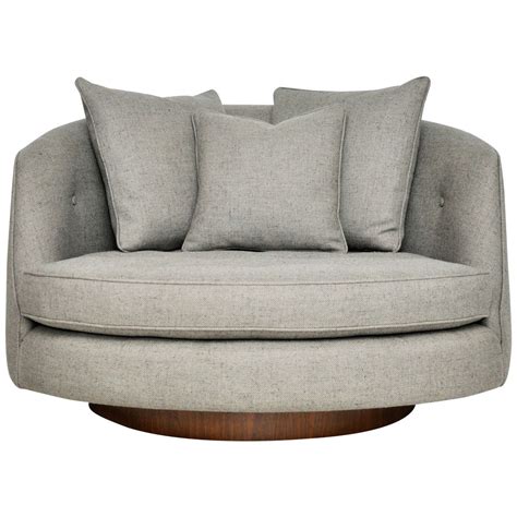 large round cuddle chair.